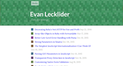 Desktop Screenshot of lecklider.com