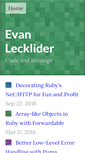 Mobile Screenshot of lecklider.com