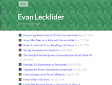 Tablet Screenshot of lecklider.com